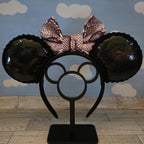 Faux Leather Pink Snake Ears READY TO SHIP