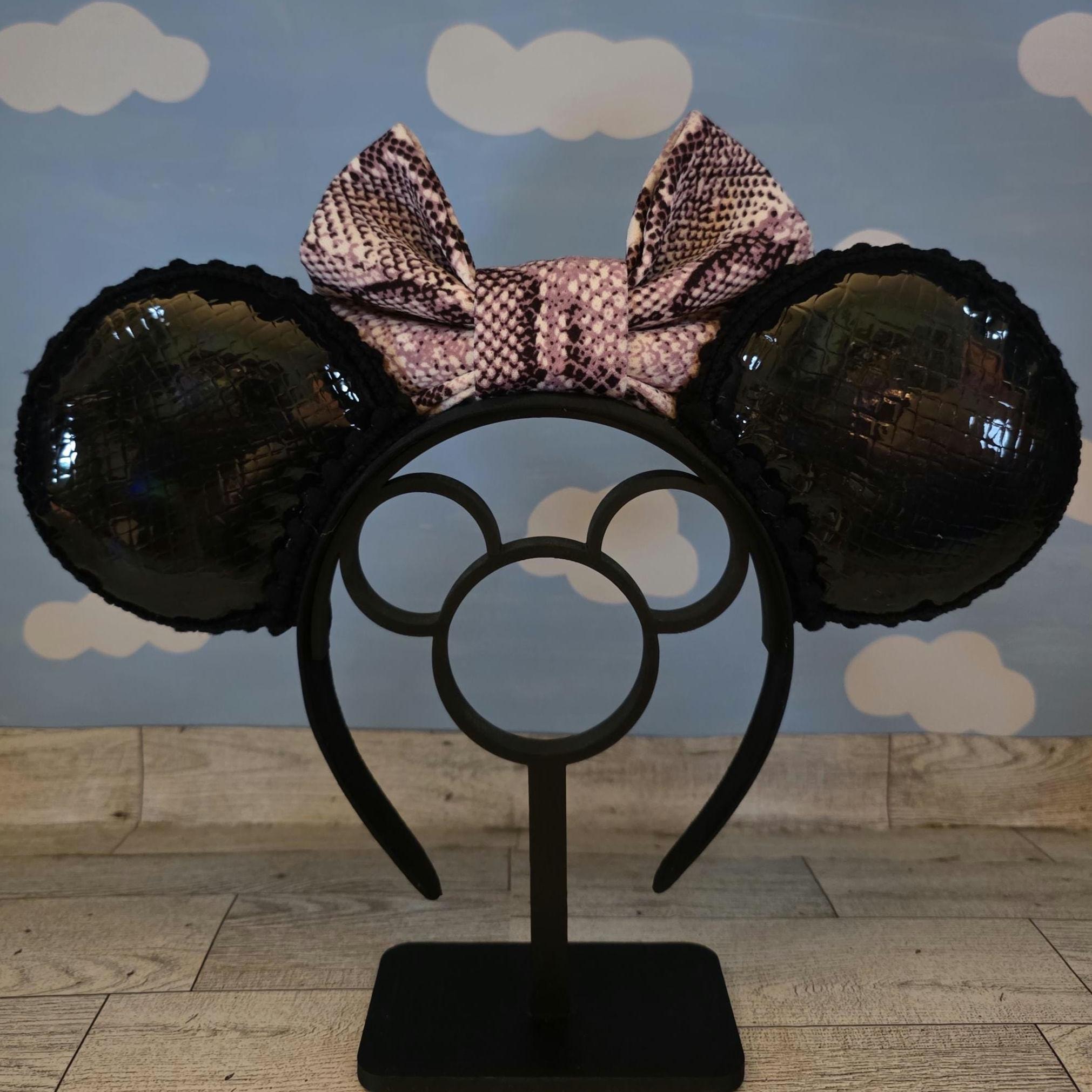 Faux Leather Pink Snake Ears READY TO SHIP