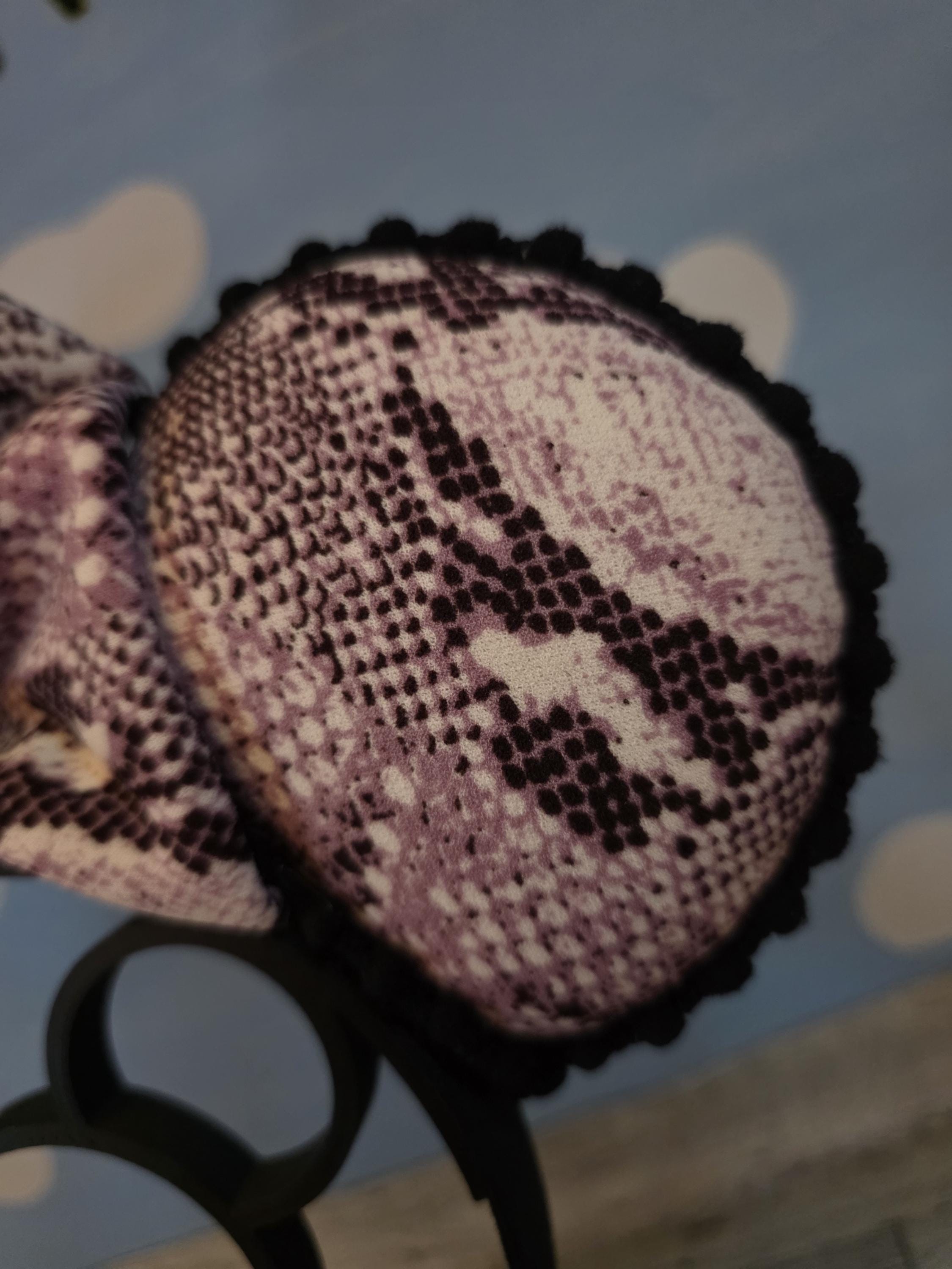 Pink Snake Skin Ears