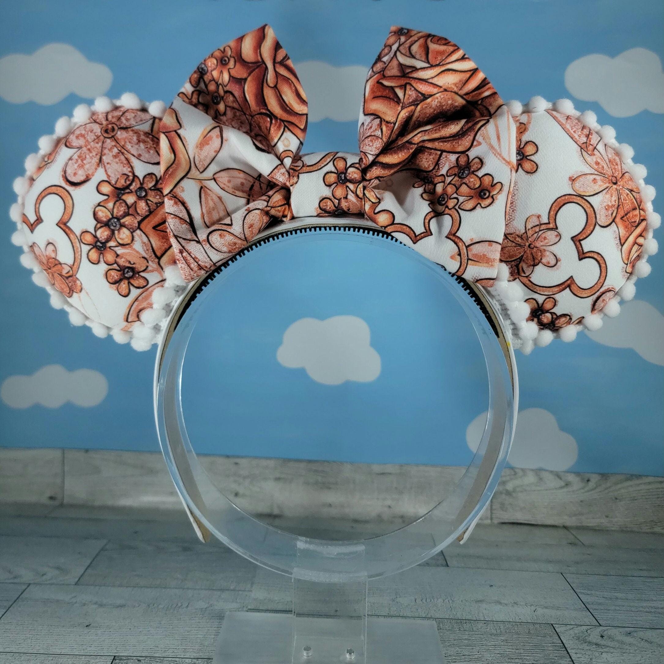 Rose Gold Flower Ears