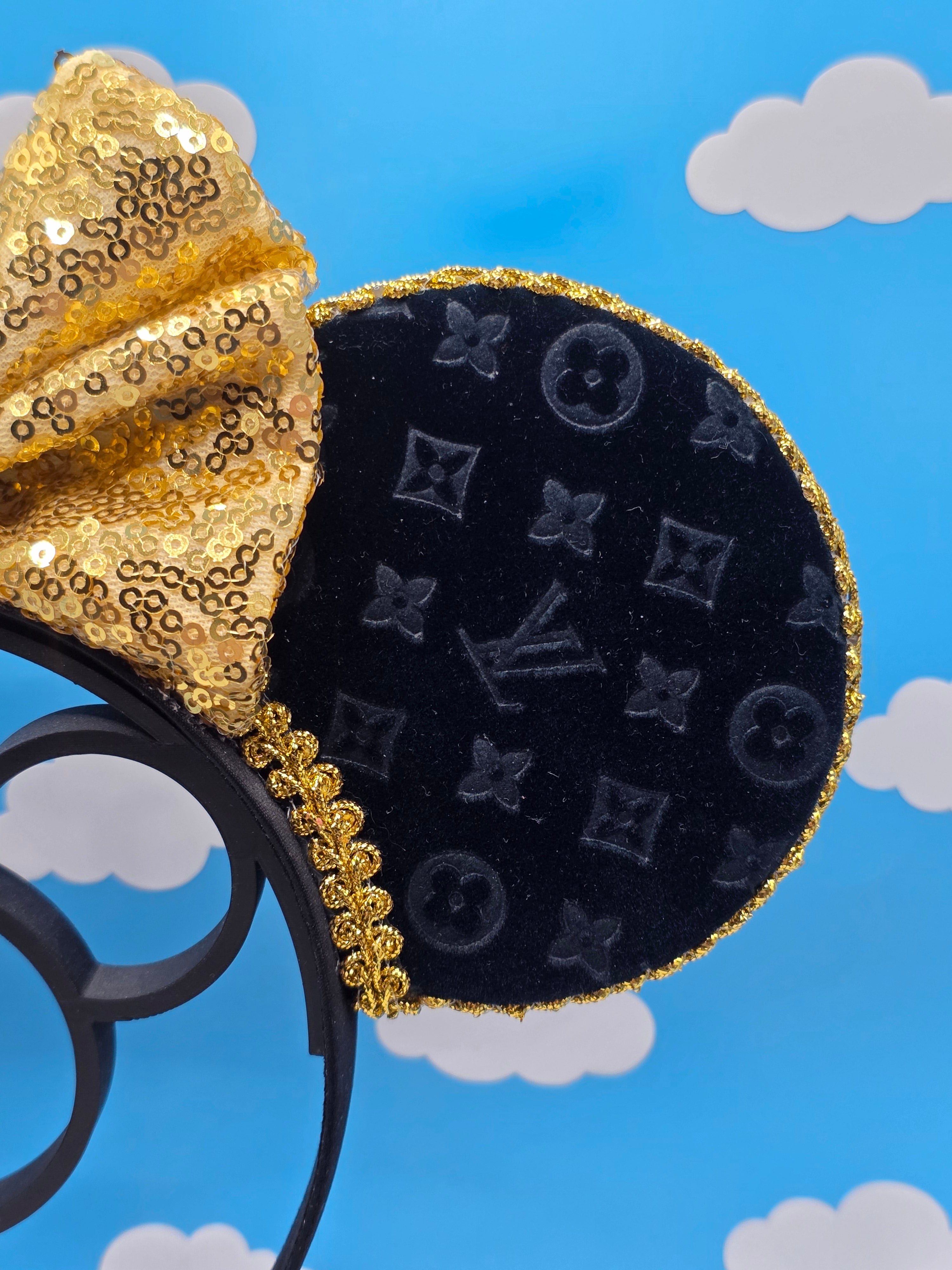 Embossed Velvet LV Ears (Black)
