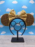 Embossed Velvet LV Ears (Brown)