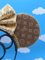 Embossed Velvet LV Ears (Brown)