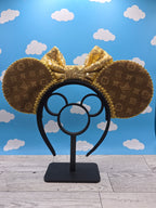Embossed Velvet LV Ears (Brown)