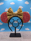 Embossed Velvet LV Ears (Pink)