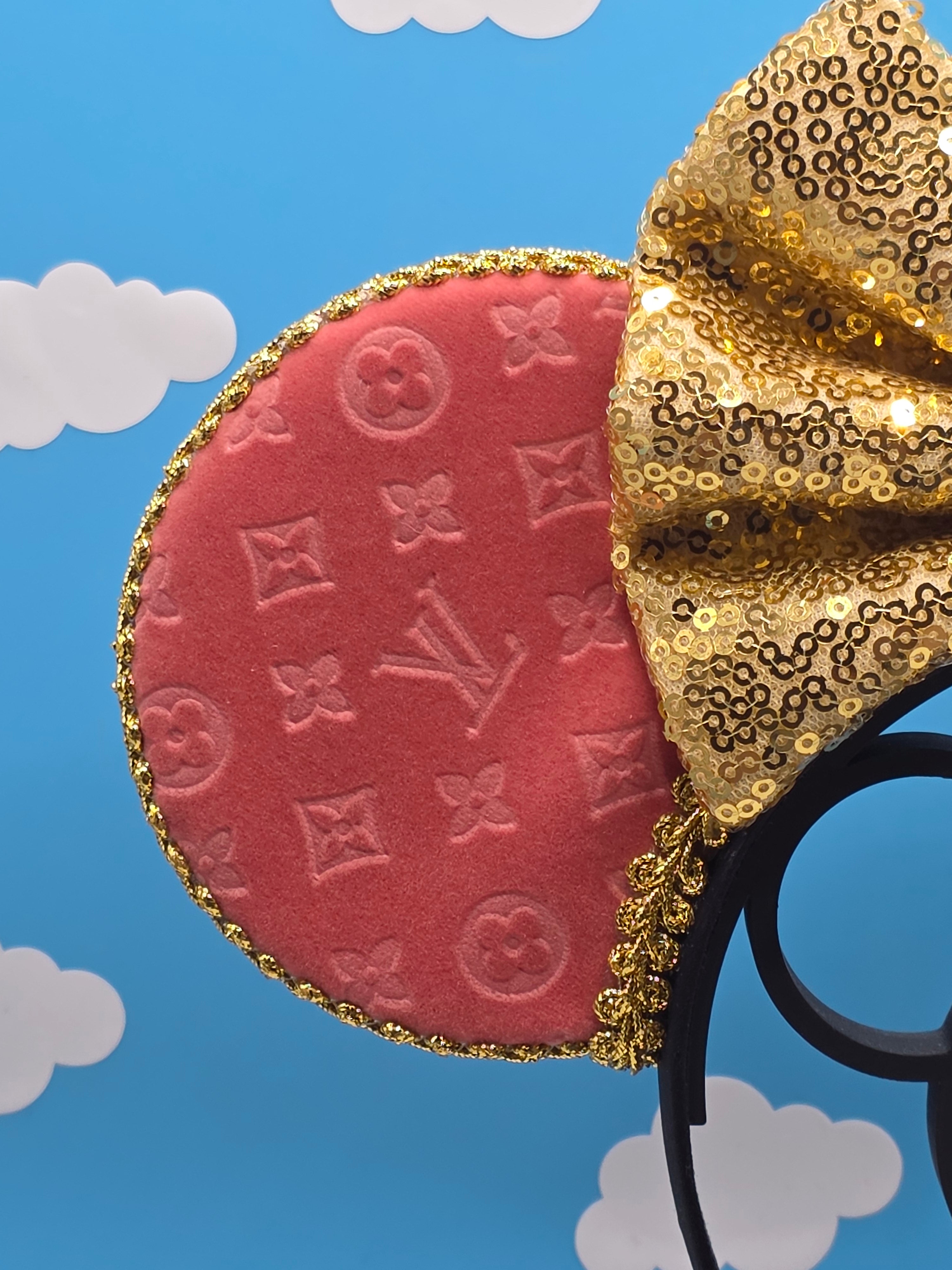 Embossed Velvet LV Ears (Pink)