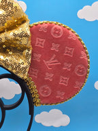 Embossed Velvet LV Ears (Pink)