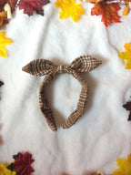 Fall Knotted Bow Headbands
