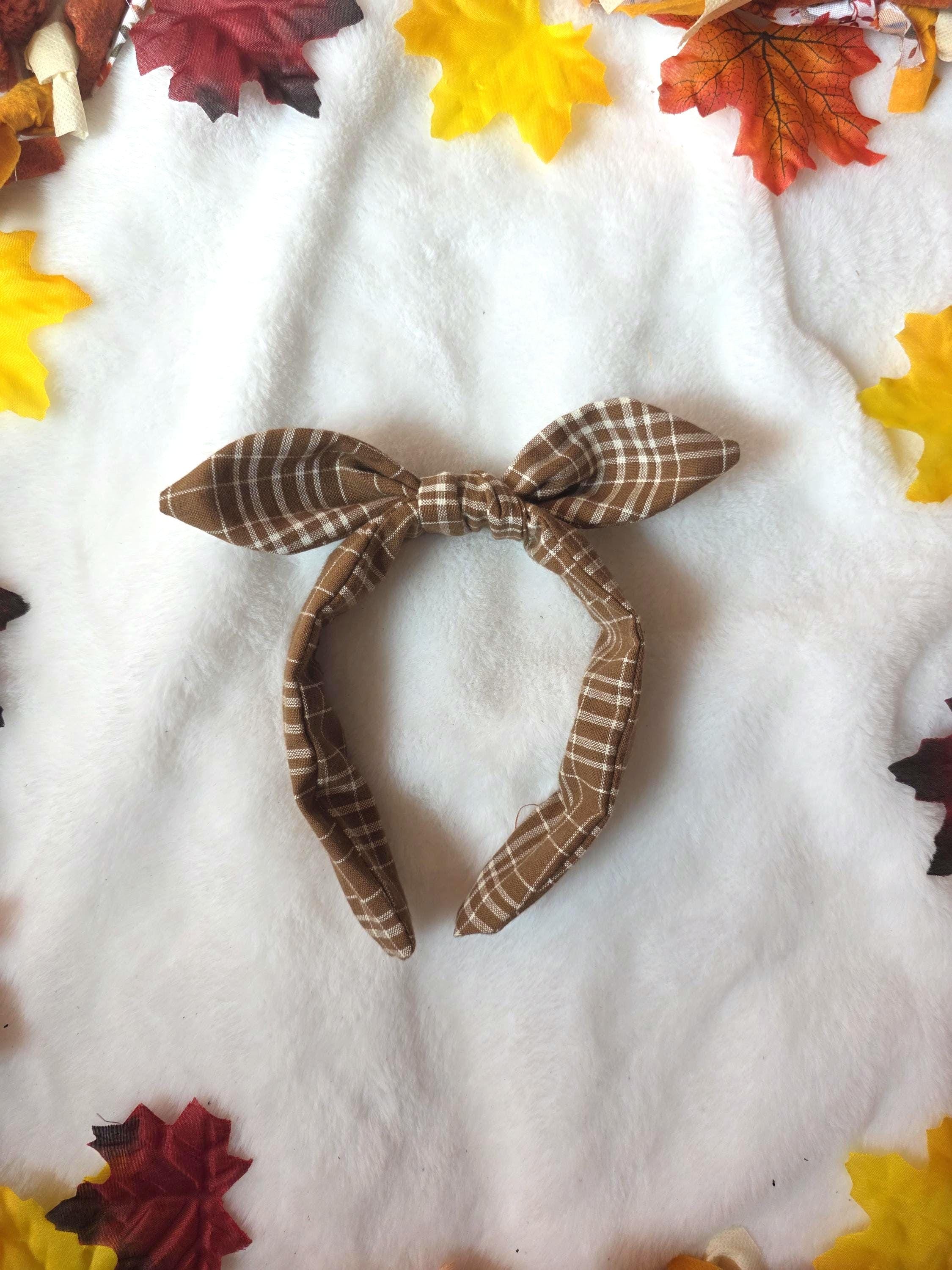 Fall Knotted Bow Headbands