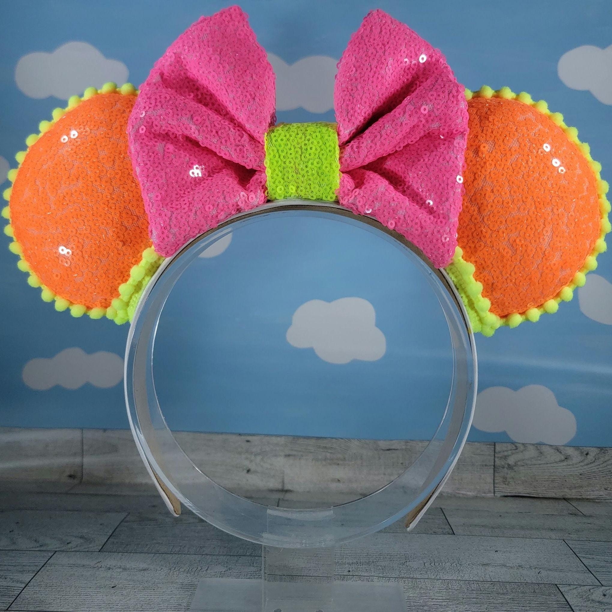 Neon Sequin Ears