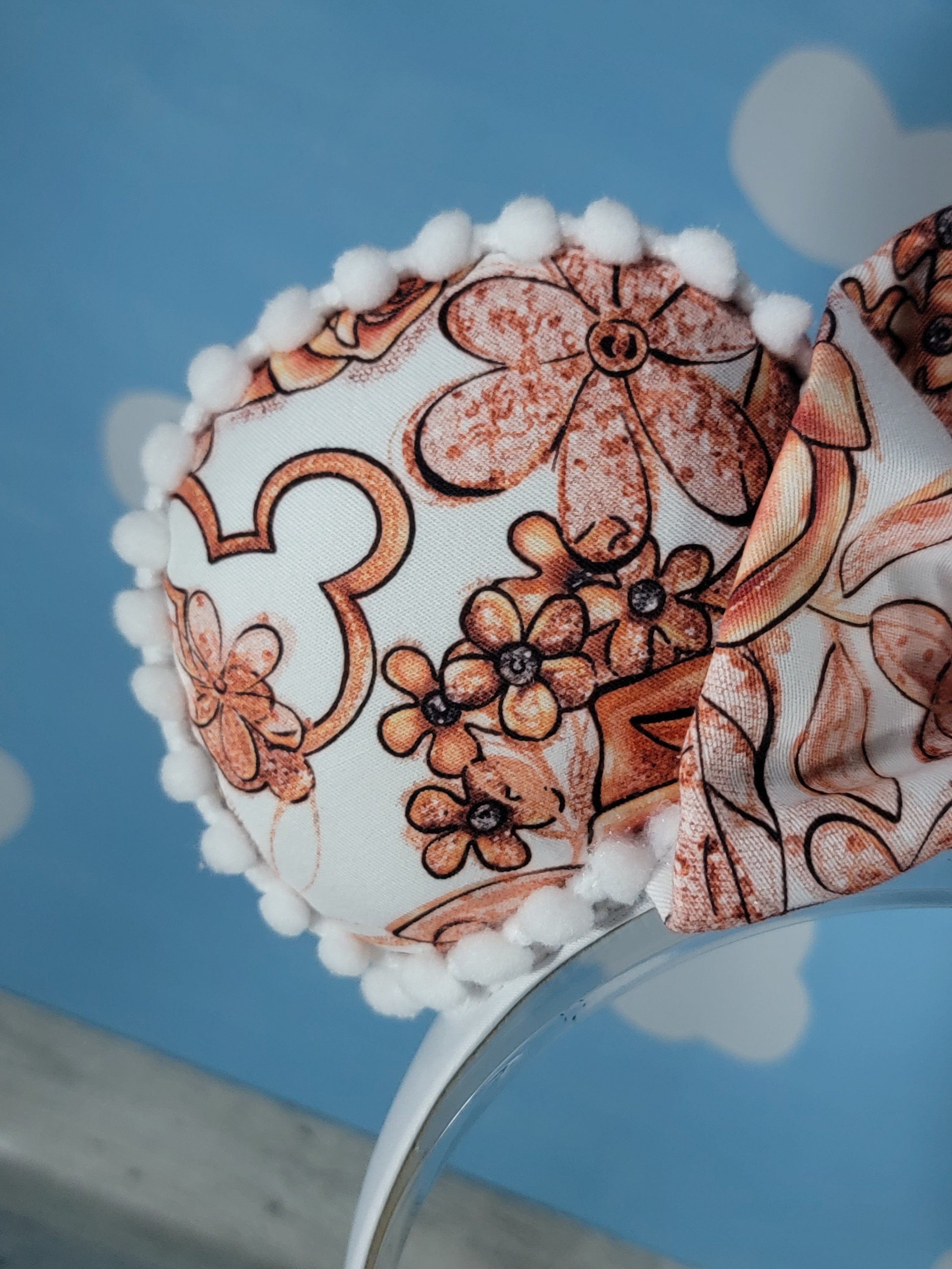 Rose Gold Flower Ears