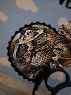 Brown Snake Skin Ears