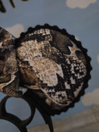 Brown Snake Skin Ears