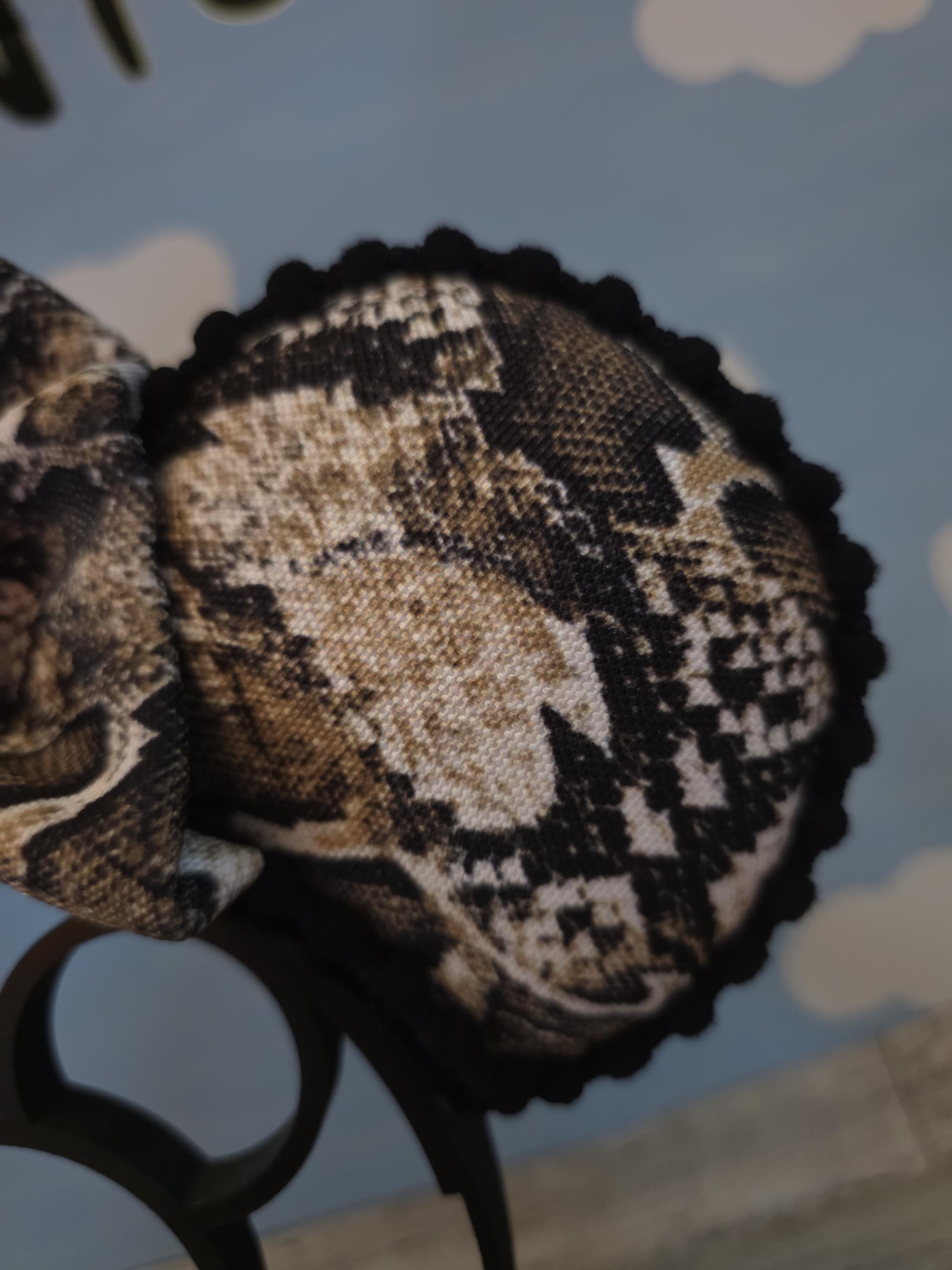 Brown Snake Skin Ears