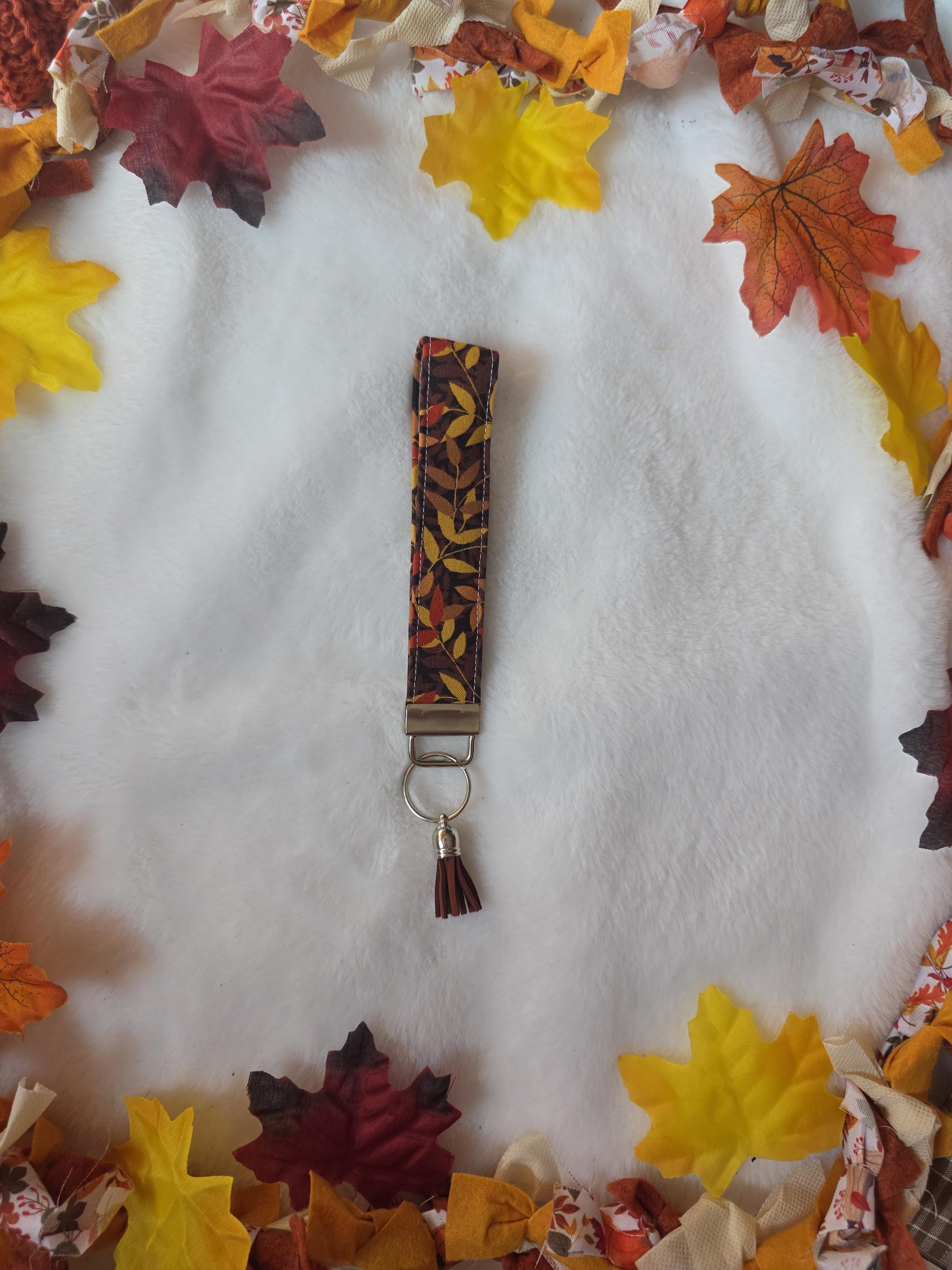 Fall Wristlet Keychains