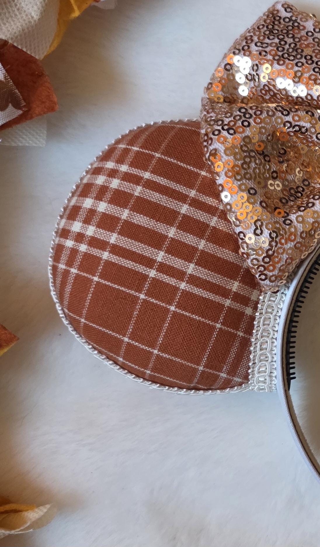 Pumpkin Plaid Ears