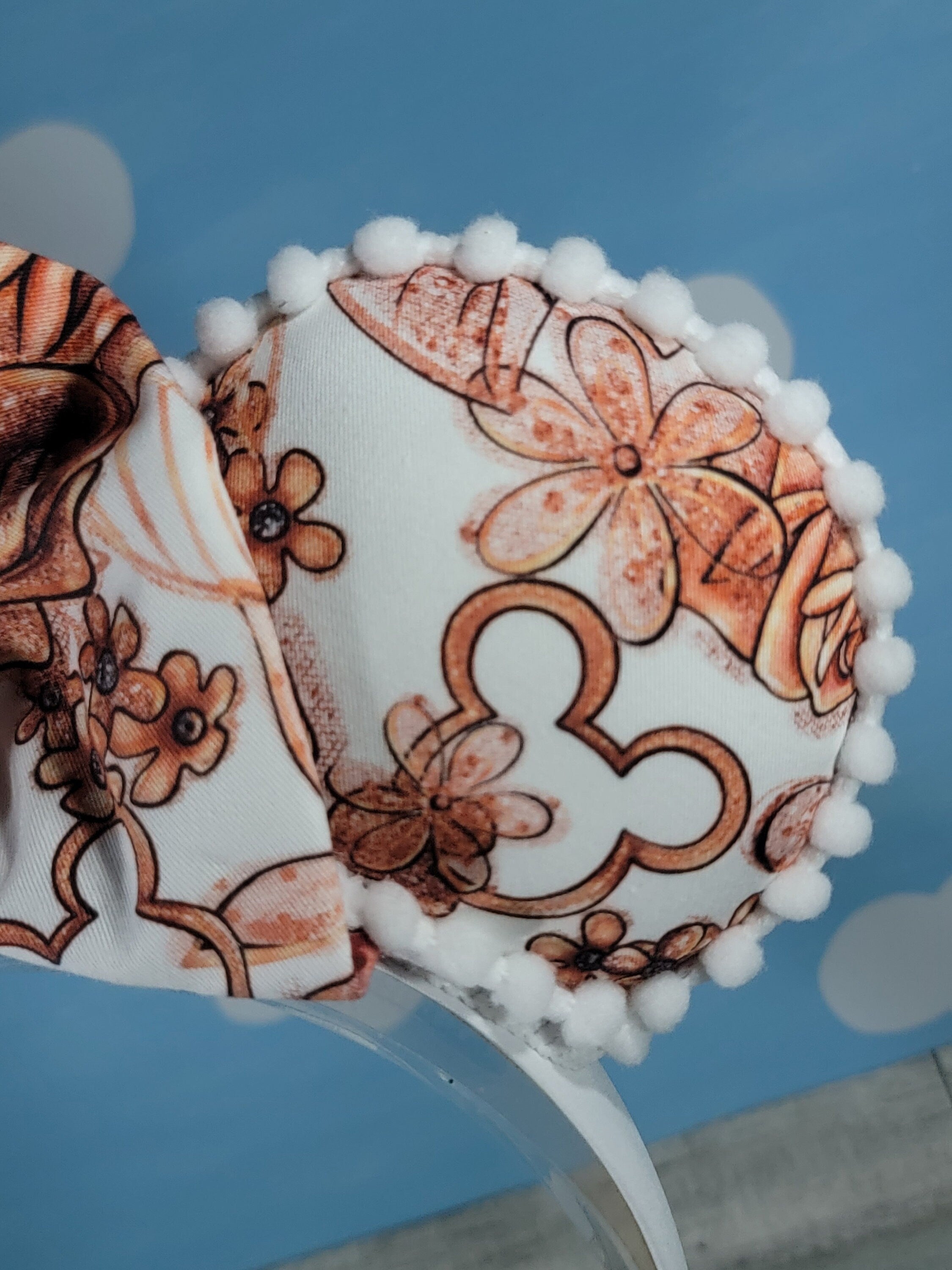 Rose Gold Flower Ears