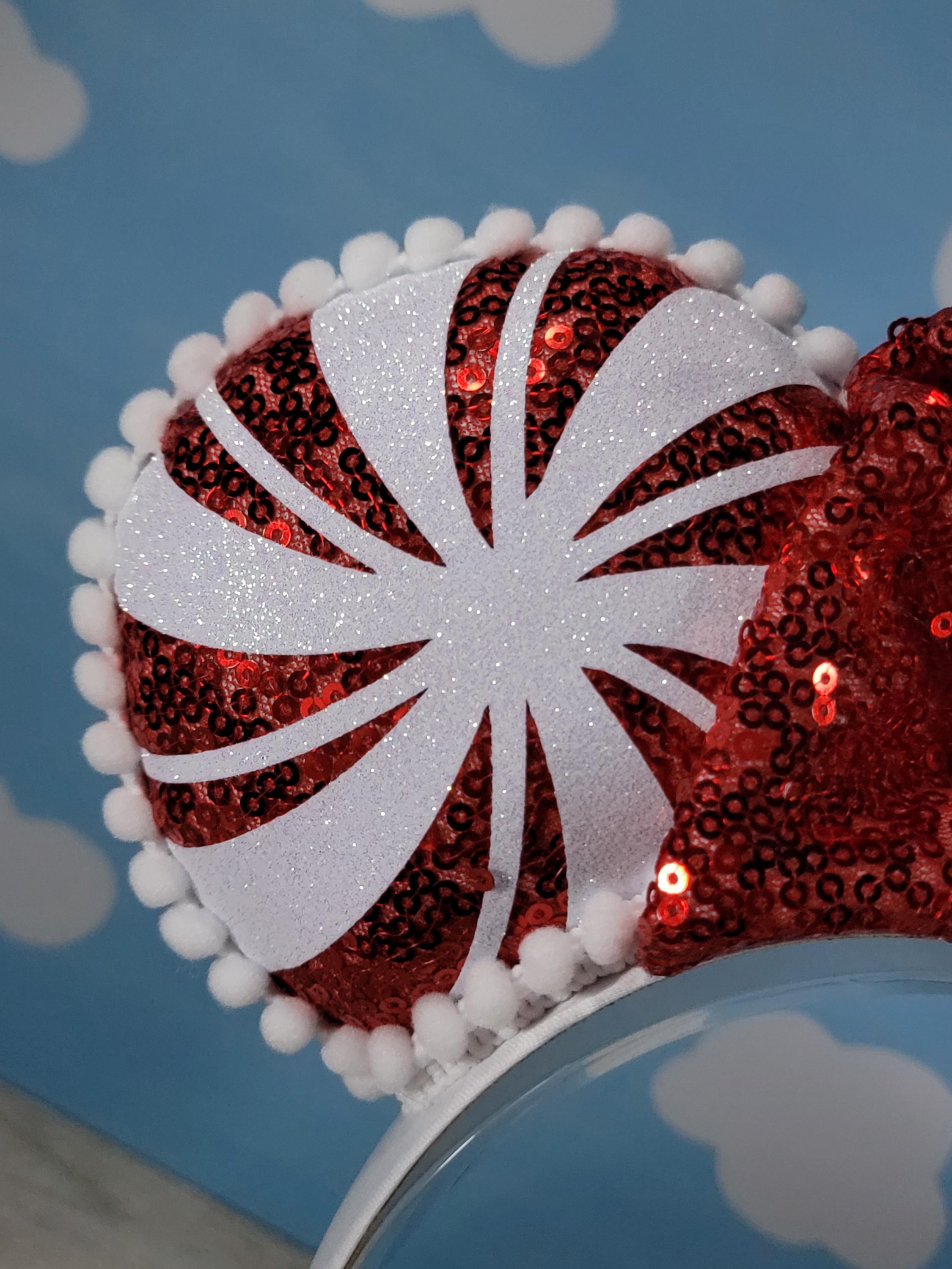 Red Peppermint Candy Ears
