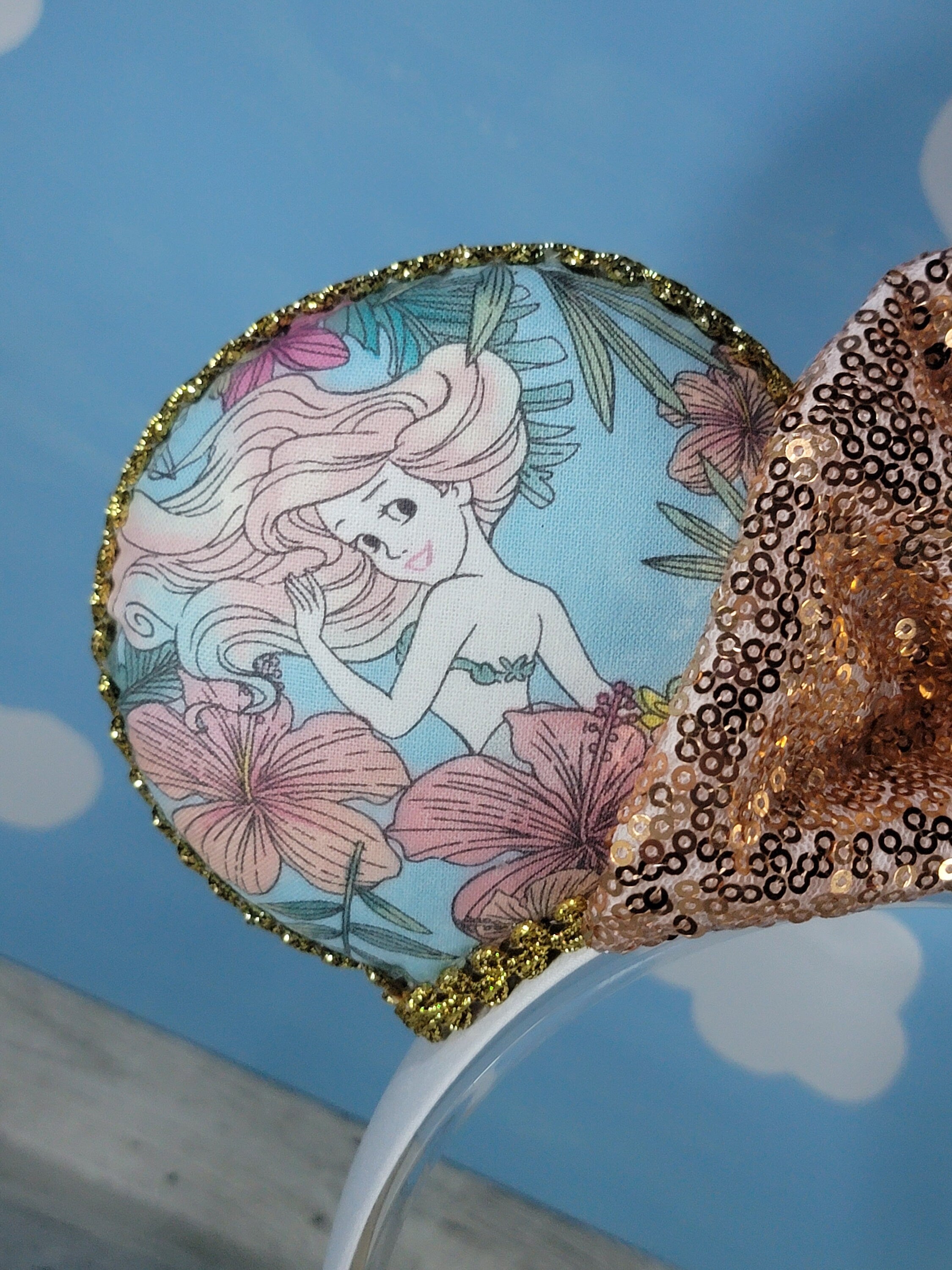 Floral Mermaid Princess Ears