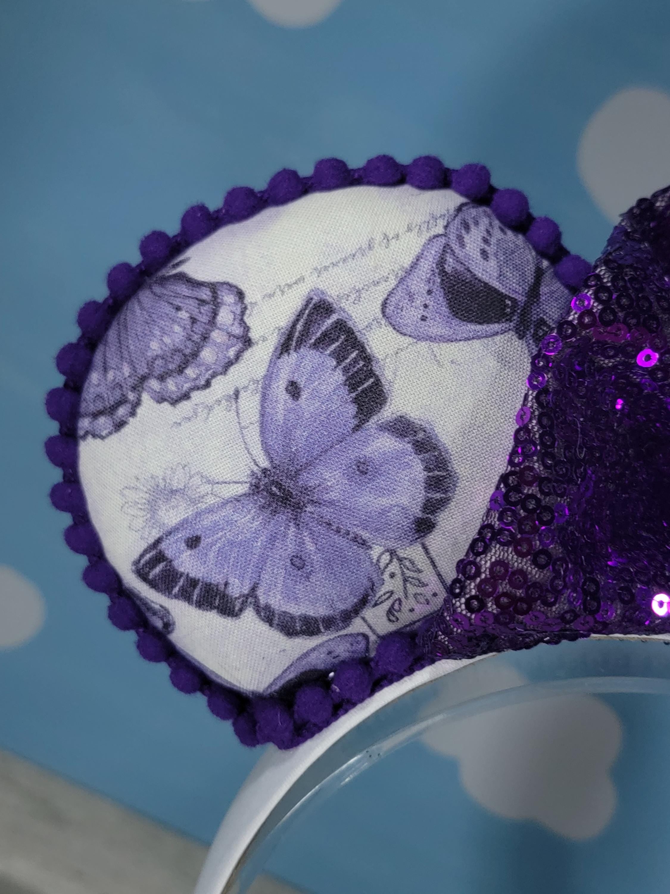 Purple Butterfly Ears