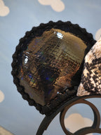 Faux Leather Brown Snake Ears