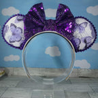 Purple Butterfly Ears