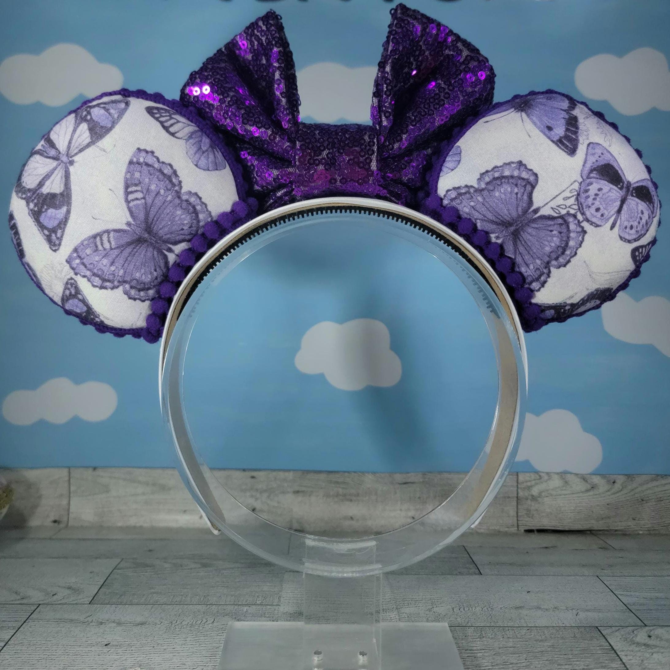 Purple Butterfly Ears