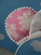 Pink Snowflake Ears