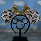 Pink and Gold Leopard Ears