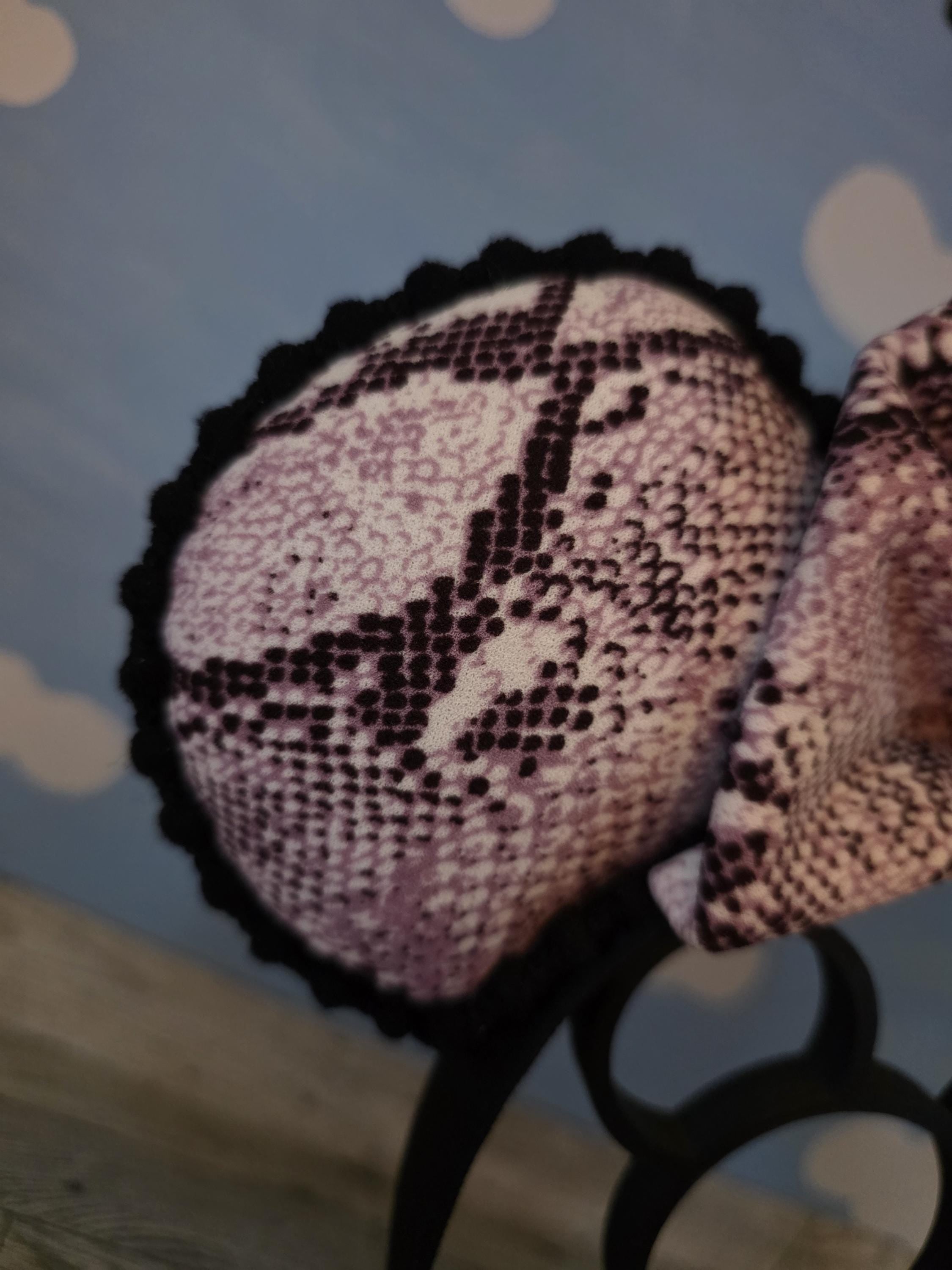 Pink Snake Skin Ears