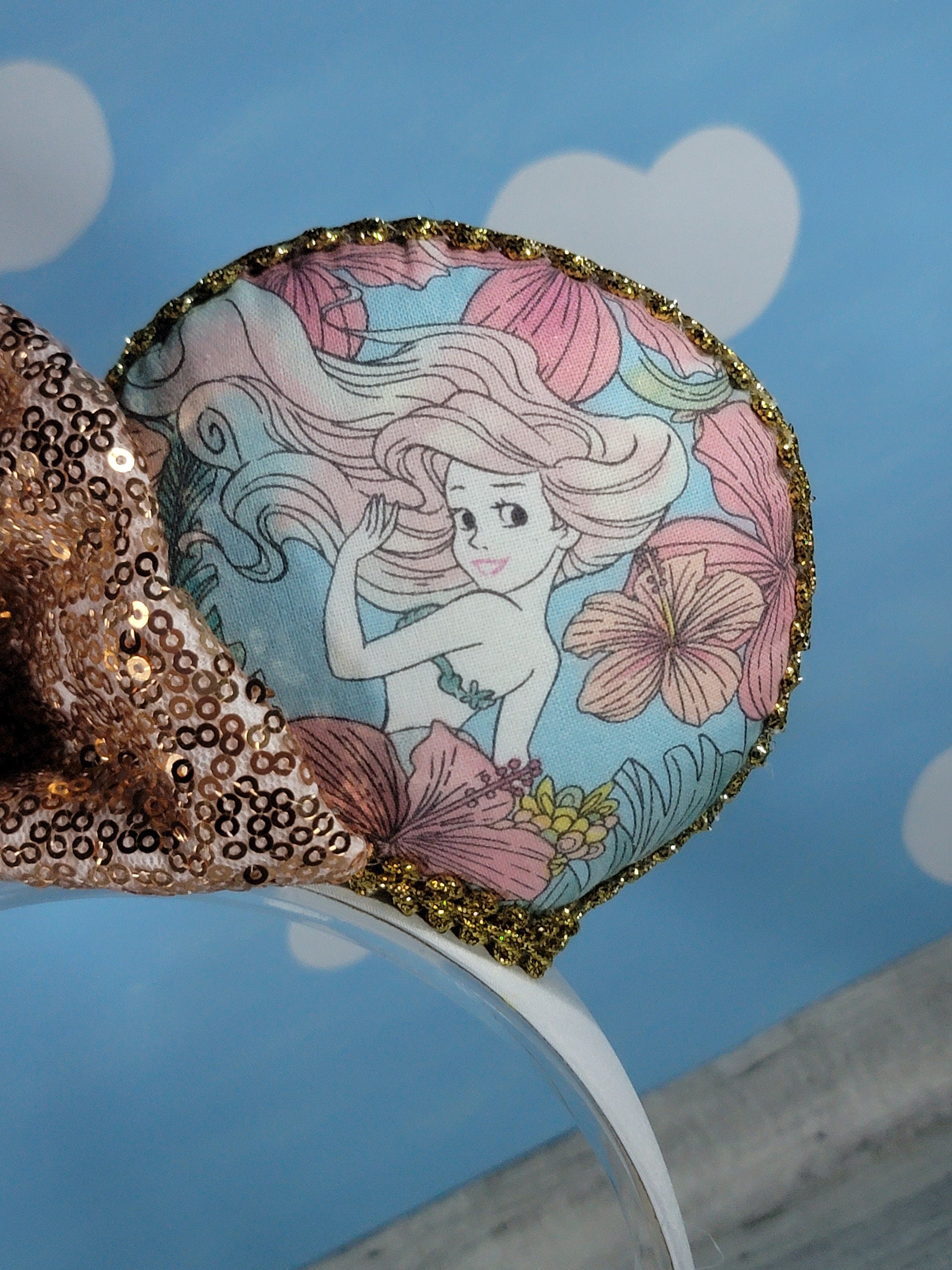 Floral Mermaid Princess Ears