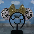 Pink and Gold Leopard Ears