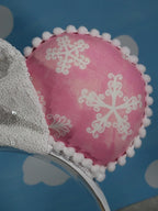 Pink Snowflake Ears