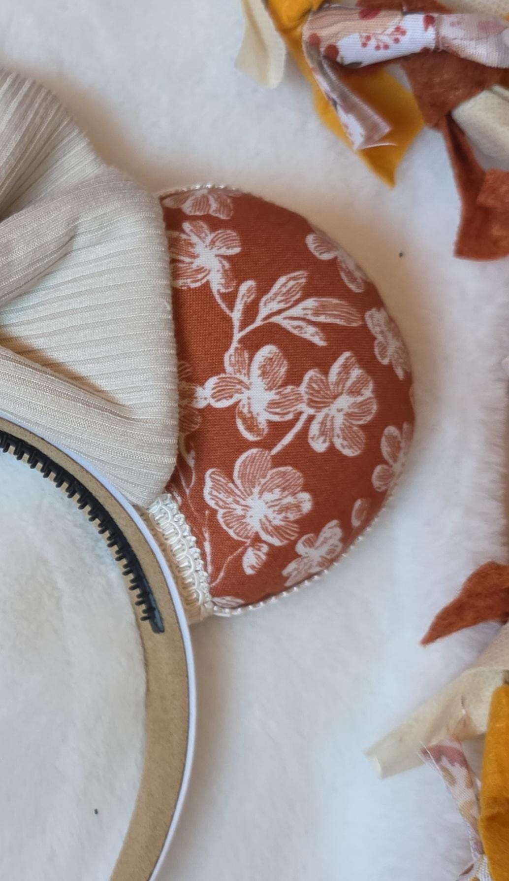 Pumpkin Floral Ears