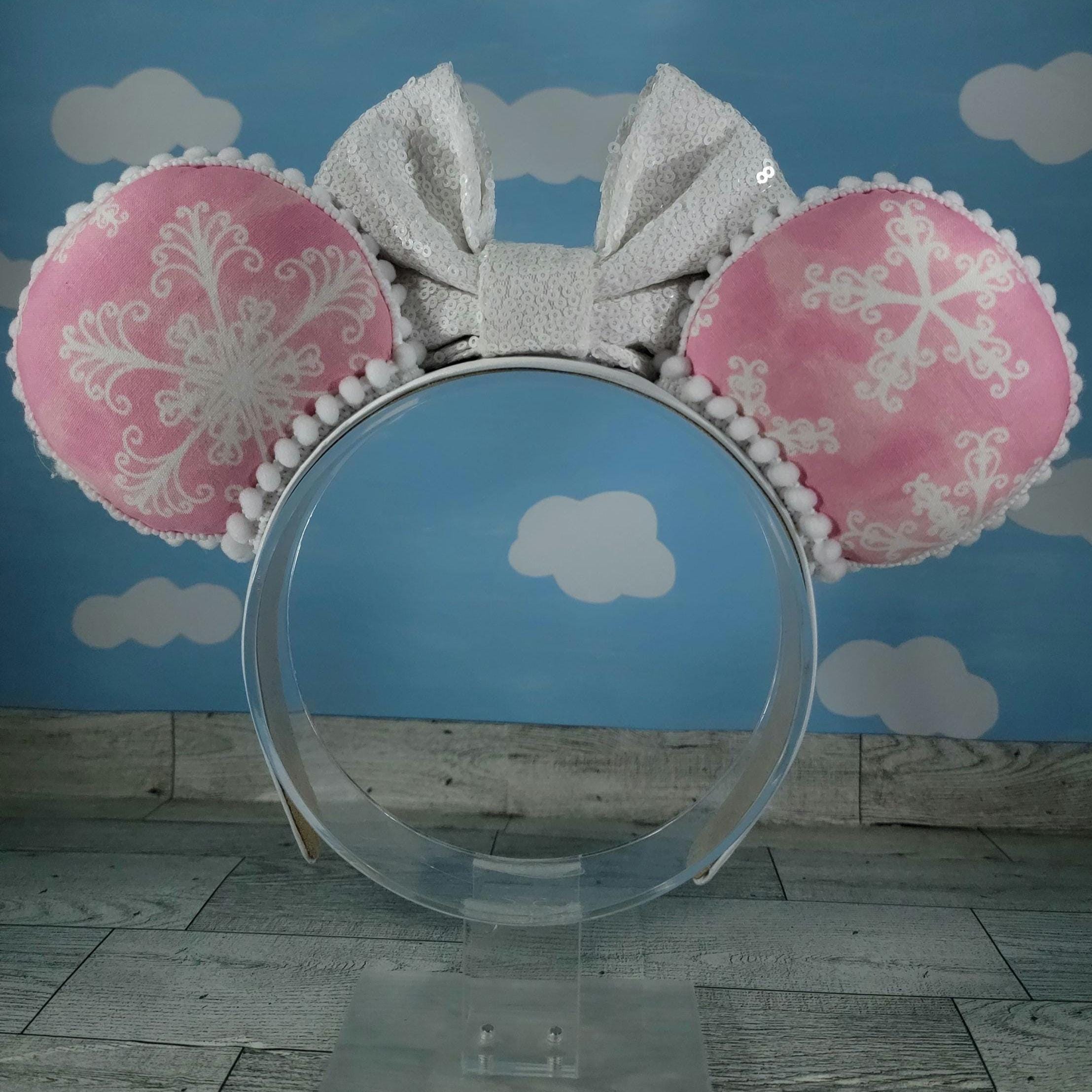 Pink Snowflake Ears