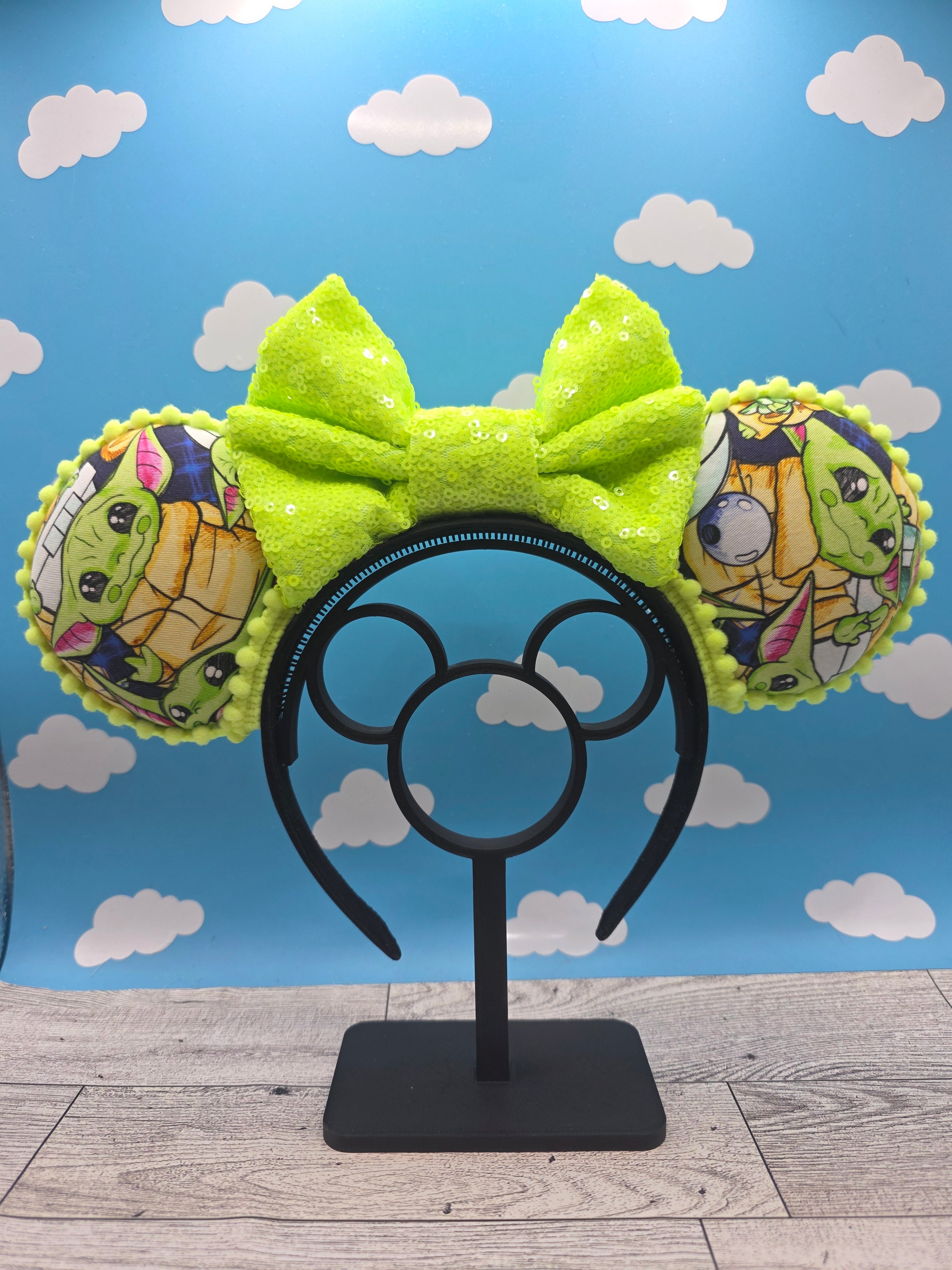 Green Yoda Ears READY TO SHIP